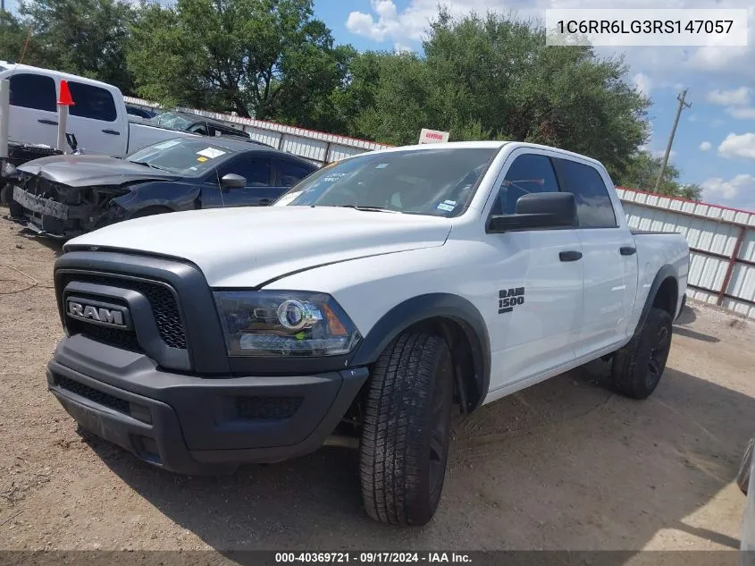 2024 Ram 1500 Classic Warlock 4X2 5'7 Box VIN: 1C6RR6LG3RS147057 Lot: 40369721