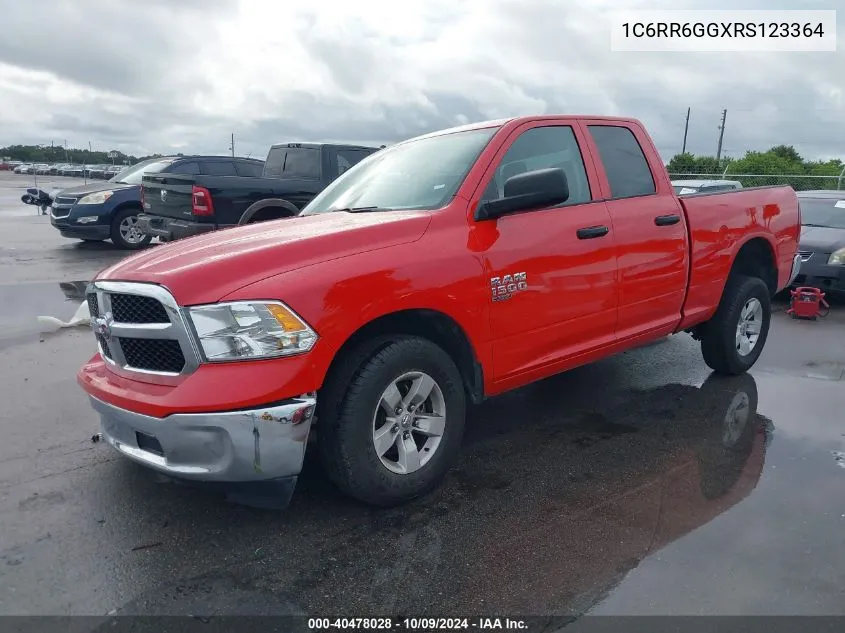 2024 Ram 1500 Classic Slt/Warlock VIN: 1C6RR6GGXRS123364 Lot: 40478028