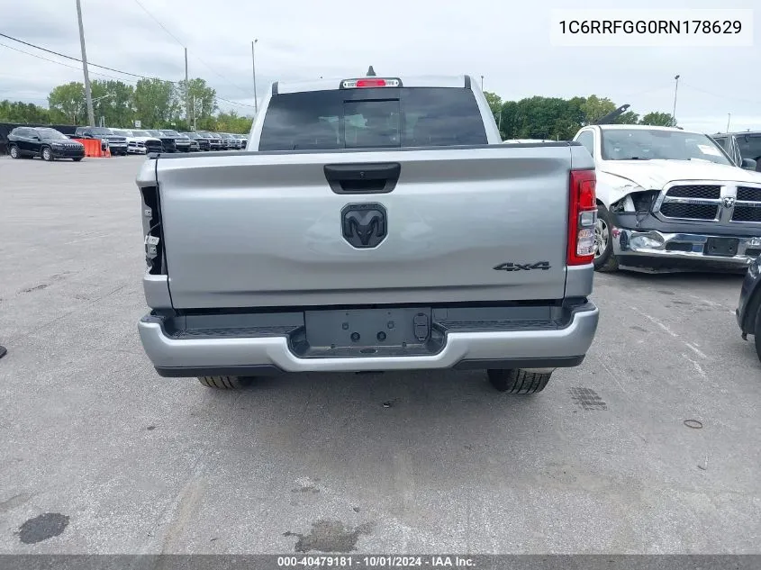 2024 Ram 1500 Tradesman 4X4 5'7 Box VIN: 1C6RRFGG0RN178629 Lot: 40479181