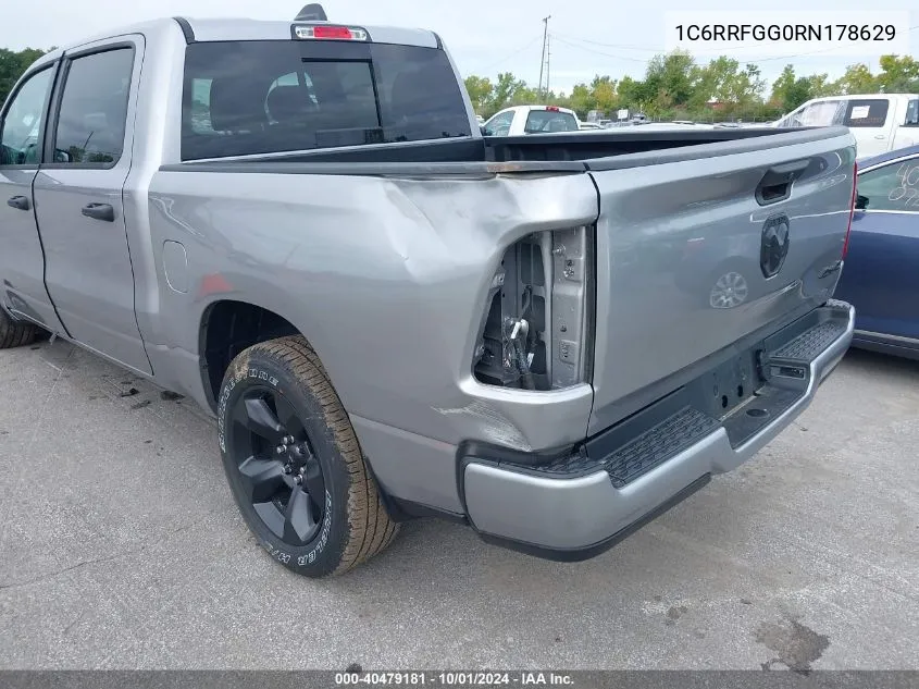 2024 Ram 1500 Tradesman 4X4 5'7 Box VIN: 1C6RRFGG0RN178629 Lot: 40479181