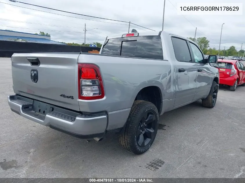 2024 Ram 1500 Tradesman 4X4 5'7 Box VIN: 1C6RRFGG0RN178629 Lot: 40479181