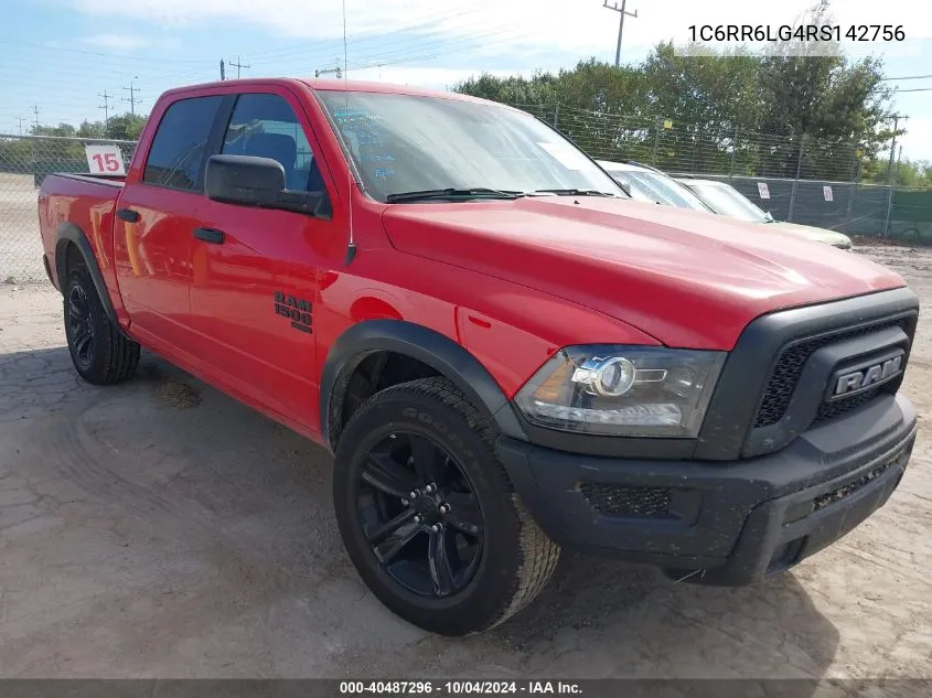 2024 Ram 1500 Classic Warlock 4X2 5'7 Box VIN: 1C6RR6LG4RS142756 Lot: 40487296