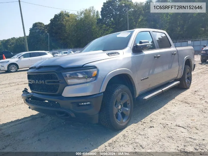 2024 Ram 1500 Big Horn 4X4 5'7 Box VIN: 1C6SRFFT2RN152646 Lot: 40546600