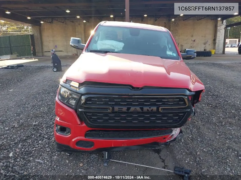 2024 Ram 1500 Big Horn/Lone Star VIN: 1C6SRFFT6RN137857 Lot: 40574629