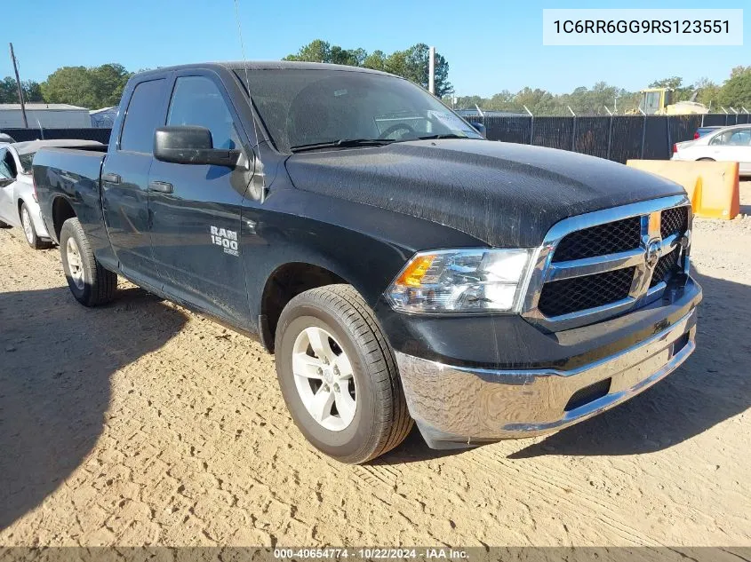 2024 Ram 1500 Classic Slt 4X2 6'4 Box VIN: 1C6RR6GG9RS123551 Lot: 40654774