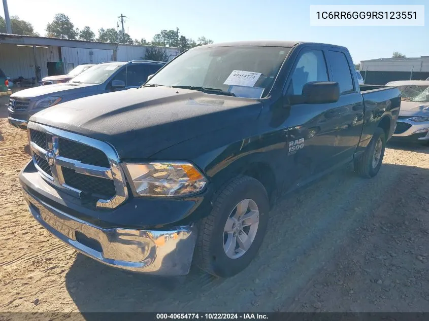 2024 Ram 1500 Classic Slt 4X2 6'4 Box VIN: 1C6RR6GG9RS123551 Lot: 40654774