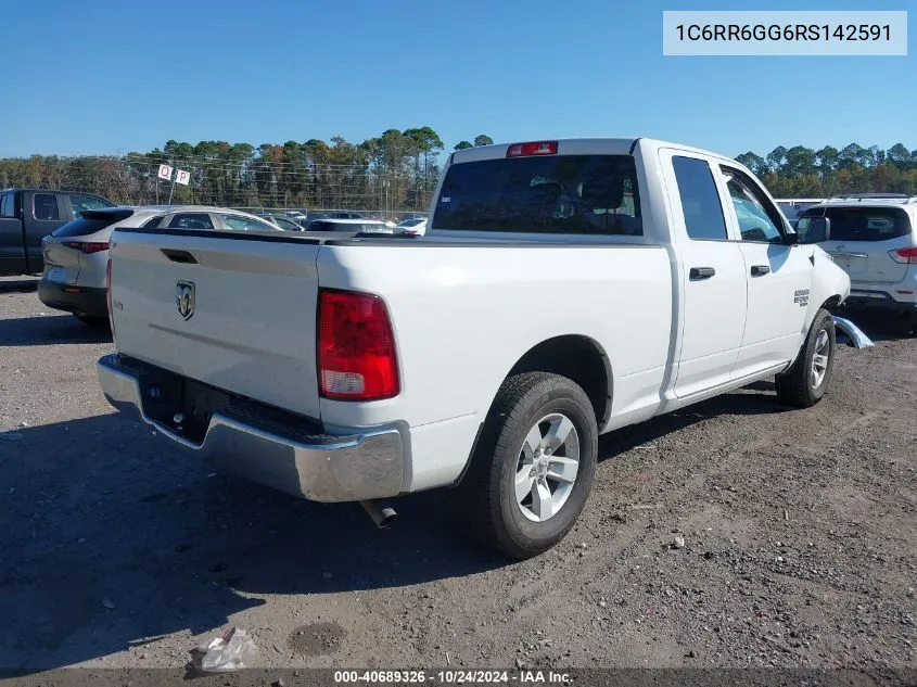 2024 Ram 1500 Classic VIN: 1C6RR6GG6RS142591 Lot: 40689326