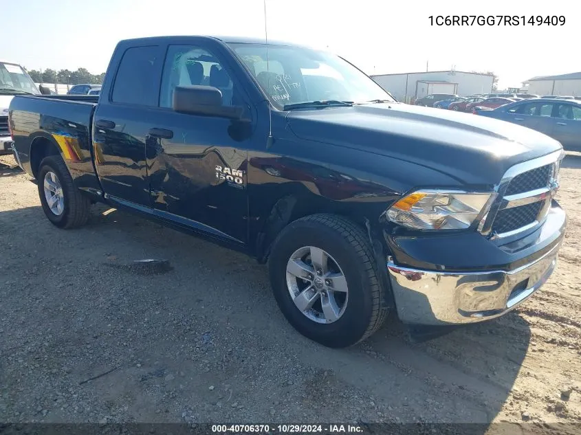 2024 Ram 1500 Classic Slt 4X4 6'4 Box VIN: 1C6RR7GG7RS149409 Lot: 40706370