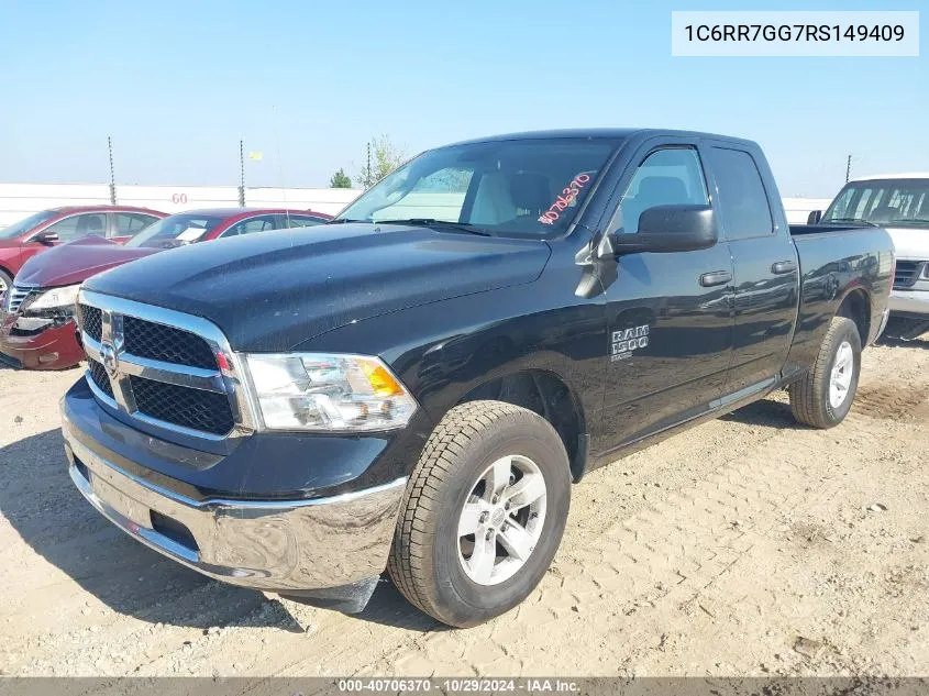 2024 Ram 1500 Classic Slt 4X4 6'4 Box VIN: 1C6RR7GG7RS149409 Lot: 40706370