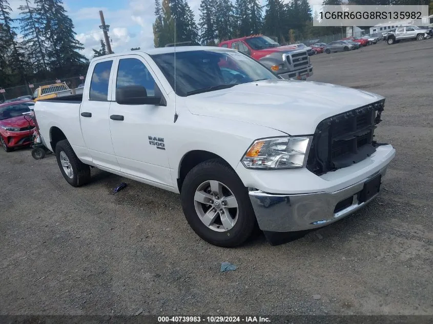 2024 Ram 1500 Classic Slt 4X2 6'4 Box VIN: 1C6RR6GG8RS135982 Lot: 40739983