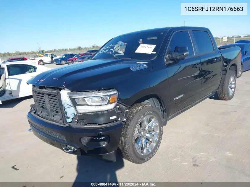 2024 Ram 1500 Laramie 4X4 5'7 Box VIN: 1C6SRFJT2RN176663 Lot: 40847494