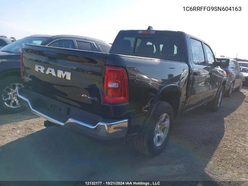 2025 Ram 1500 Big Horn/Lone Star VIN: 1C6RRFFG9SN604163 Lot: 12132177