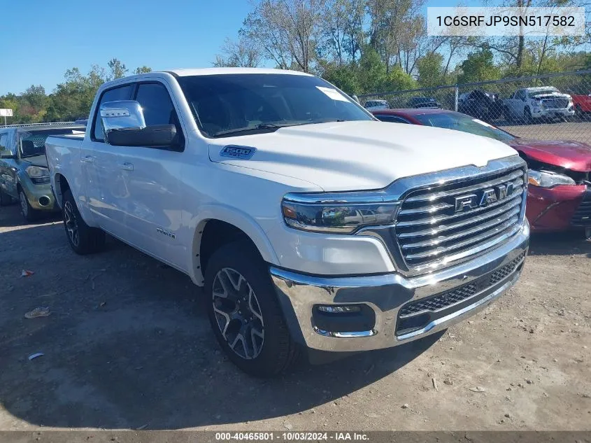 2025 Ram 1500 Laramie 4X4 5'7 Box VIN: 1C6SRFJP9SN517582 Lot: 40465801