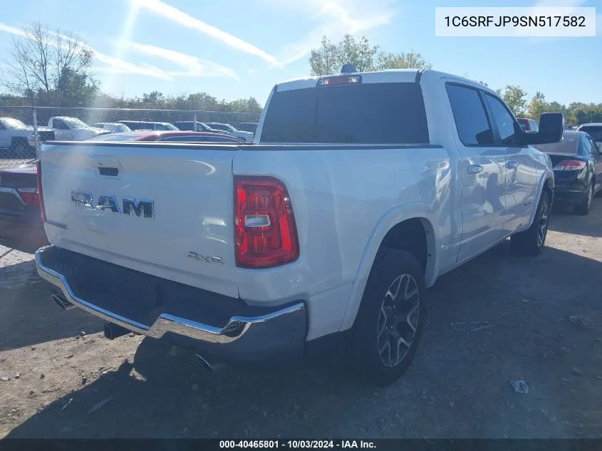 2025 Ram 1500 Laramie 4X4 5'7 Box VIN: 1C6SRFJP9SN517582 Lot: 40465801