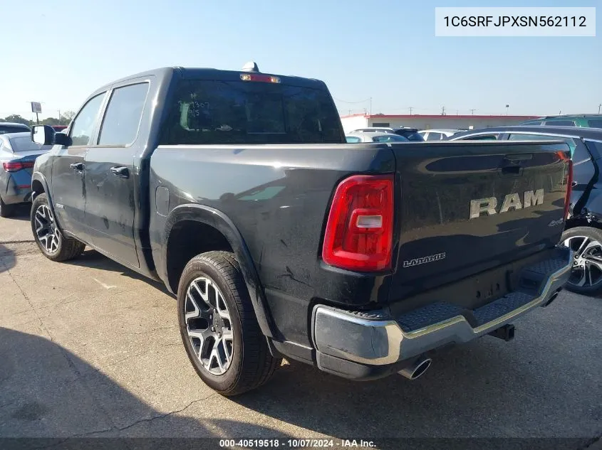 2025 Ram 1500 Laramie 4X4 5'7 Box VIN: 1C6SRFJPXSN562112 Lot: 40519518