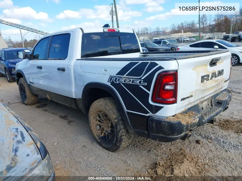 2025 Ram 1500 Rebel 4X4 5'7 Box VIN: 1C6SRFLP2SN575286 Lot: 40540680