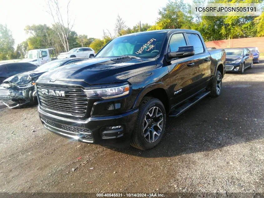 2025 Ram 1500 Laramie VIN: 1C6SRFJP0SN505191 Lot: 40545531