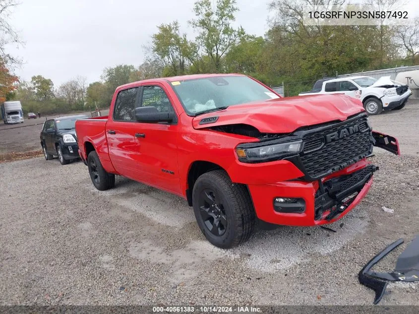 2025 Ram 1500 Tradesman 4X4 6'4 Box VIN: 1C6SRFNP3SN587492 Lot: 40561383