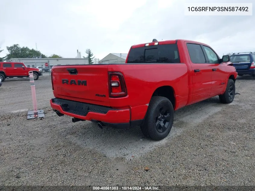 2025 Ram 1500 Tradesman 4X4 6'4 Box VIN: 1C6SRFNP3SN587492 Lot: 40561383