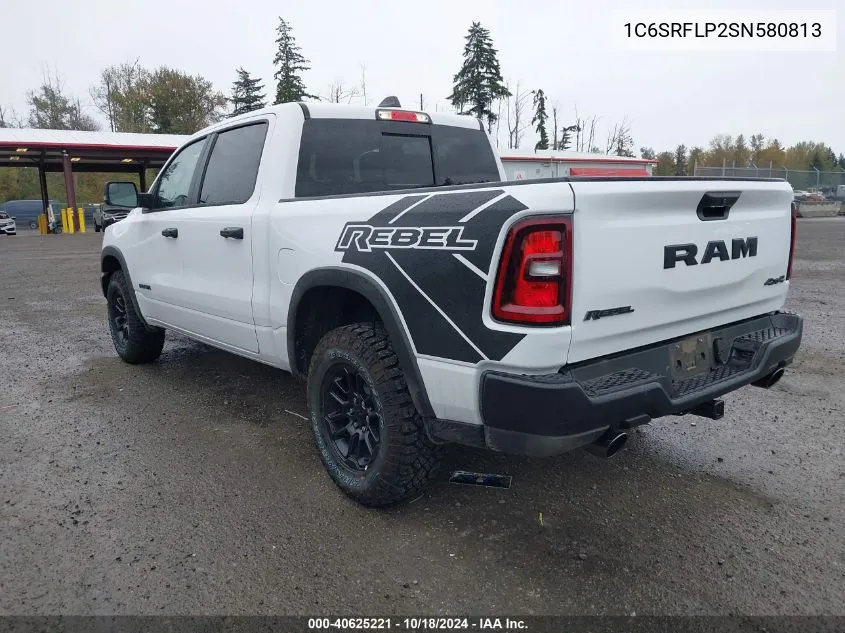 2025 Ram 1500 Rebel 4X4 5'7 Box VIN: 1C6SRFLP2SN580813 Lot: 40625221