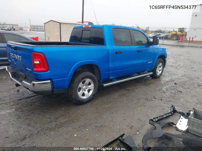 2025 Ram 1500 Big Horn 4X4 5'7 Box VIN: 1C6SRFFP4SN534377 Lot: 40837708