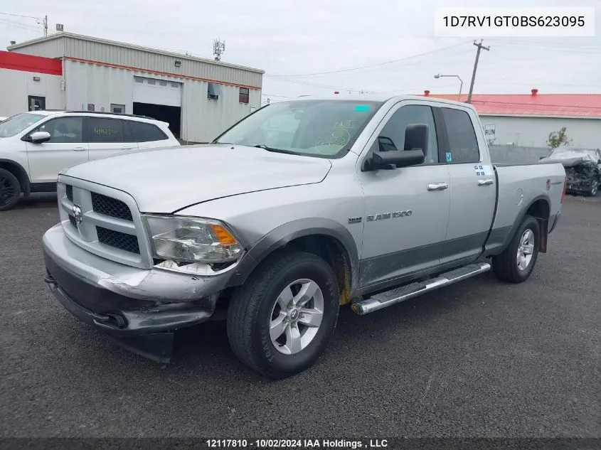 2011 Ram Ram 1500 Slt VIN: 1D7RV1GT0BS623095 Lot: 12117810