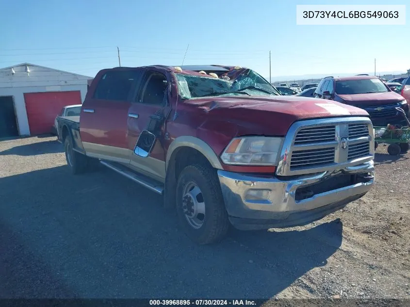 2011 Ram Ram 3500 Laramie VIN: 3D73Y4CL6BG549063 Lot: 39968895