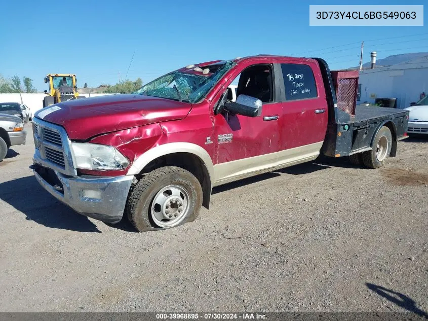 2011 Ram Ram 3500 Laramie VIN: 3D73Y4CL6BG549063 Lot: 39968895