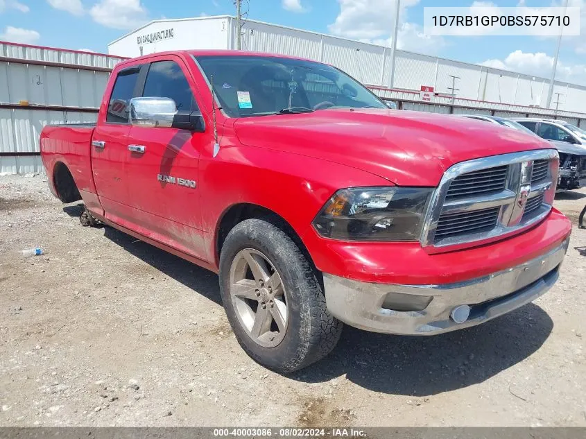 2011 Ram Ram 1500 Slt VIN: 1D7RB1GP0BS575710 Lot: 40003086