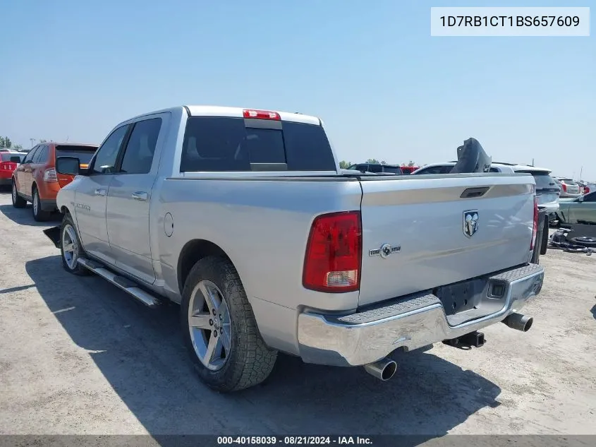 2011 Ram Ram 1500 VIN: 1D7RB1CT1BS657609 Lot: 40158039