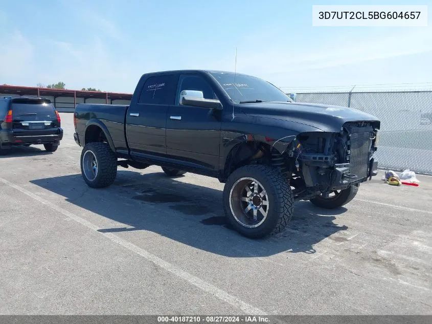 2011 Ram Ram 2500 Laramie VIN: 3D7UT2CL5BG604657 Lot: 40187210