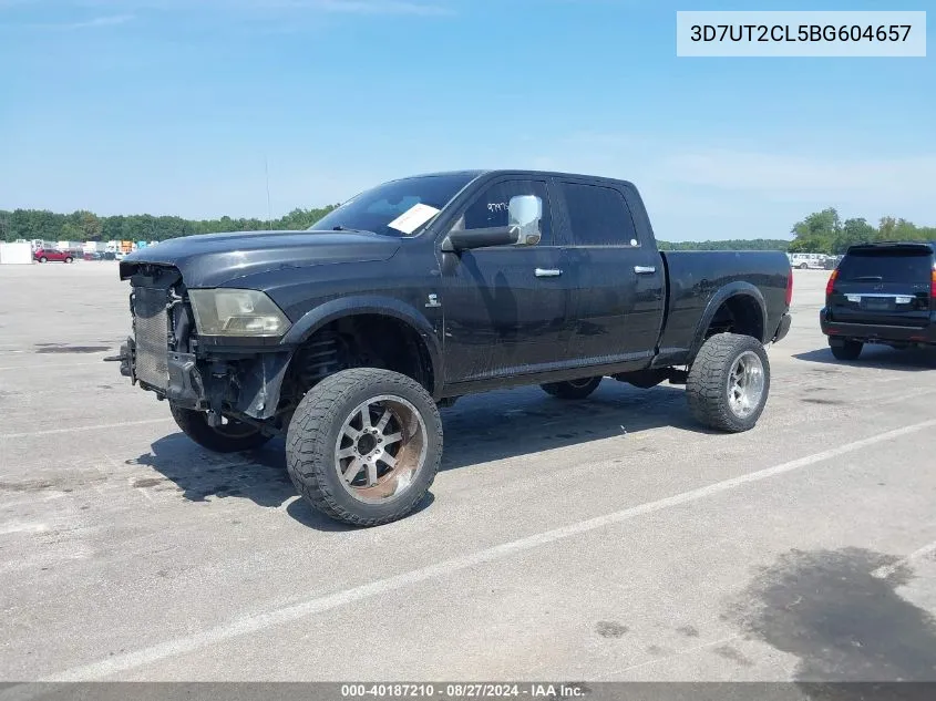 2011 Ram Ram 2500 Laramie VIN: 3D7UT2CL5BG604657 Lot: 40187210