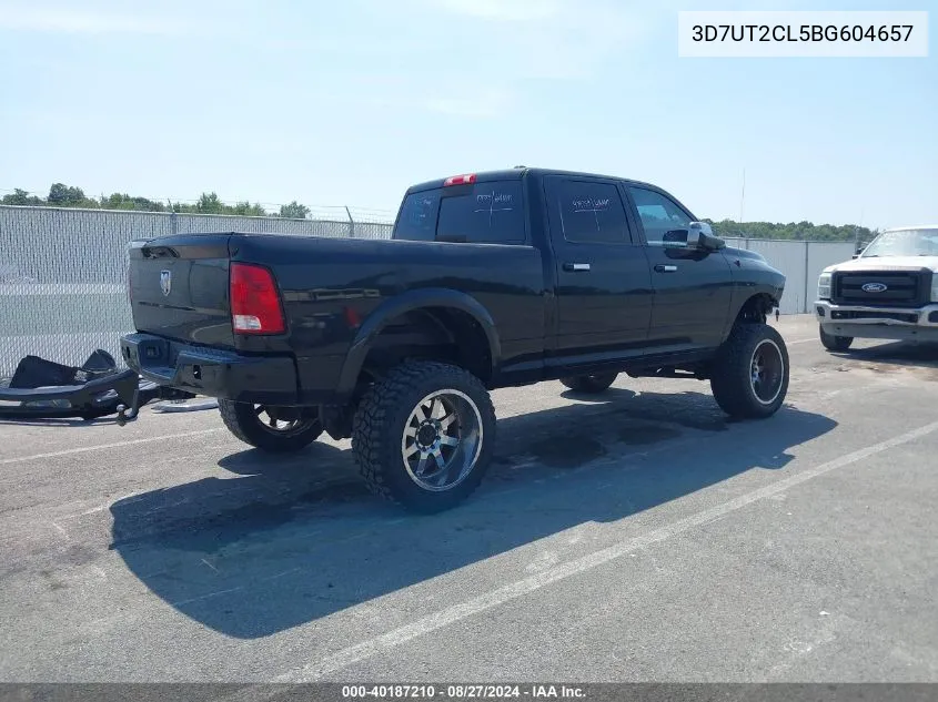 2011 Ram Ram 2500 Laramie VIN: 3D7UT2CL5BG604657 Lot: 40187210