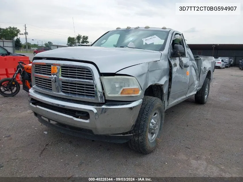 2011 Ram Ram 2500 St VIN: 3D7TT2CT0BG594907 Lot: 40228344