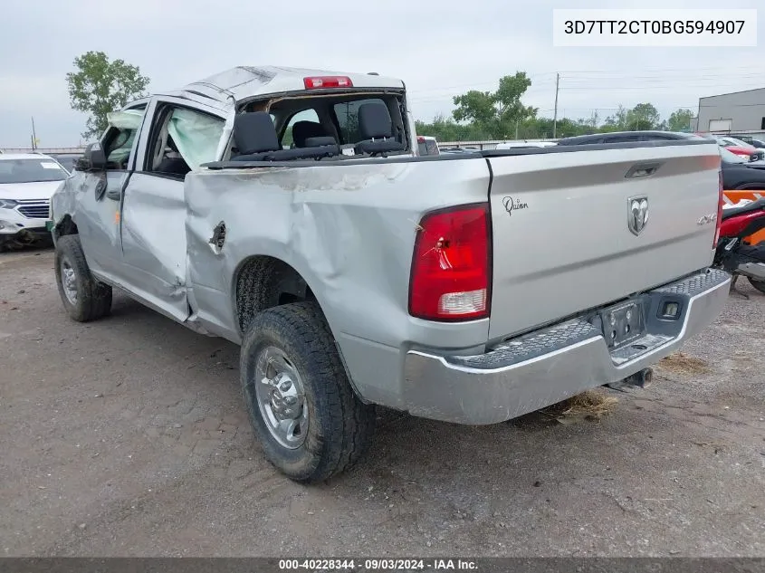 2011 Ram Ram 2500 St VIN: 3D7TT2CT0BG594907 Lot: 40228344