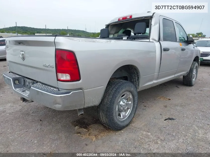 2011 Ram Ram 2500 St VIN: 3D7TT2CT0BG594907 Lot: 40228344