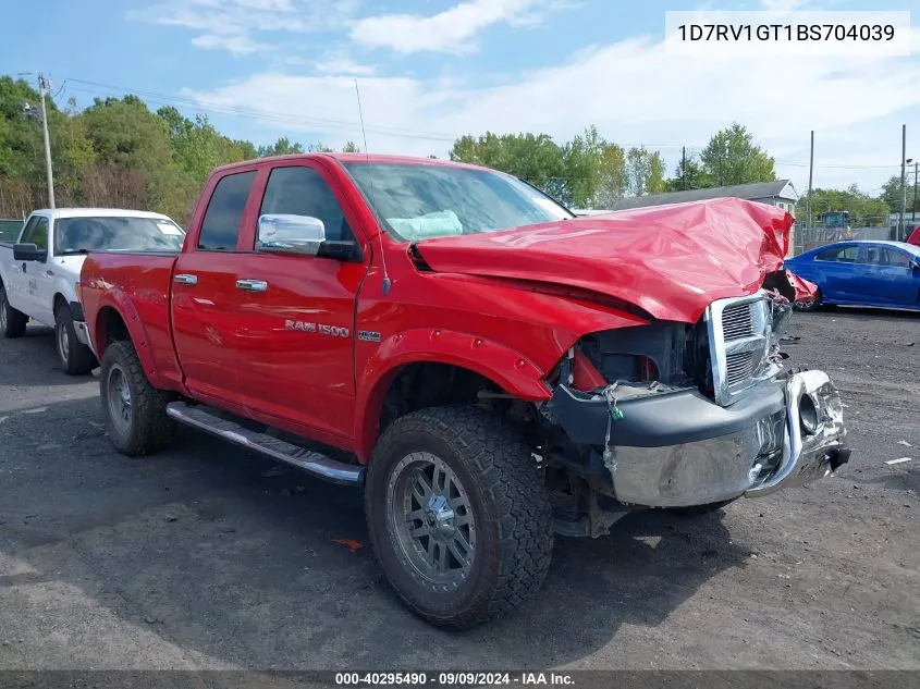 2011 Ram Ram 1500 St VIN: 1D7RV1GT1BS704039 Lot: 40295490