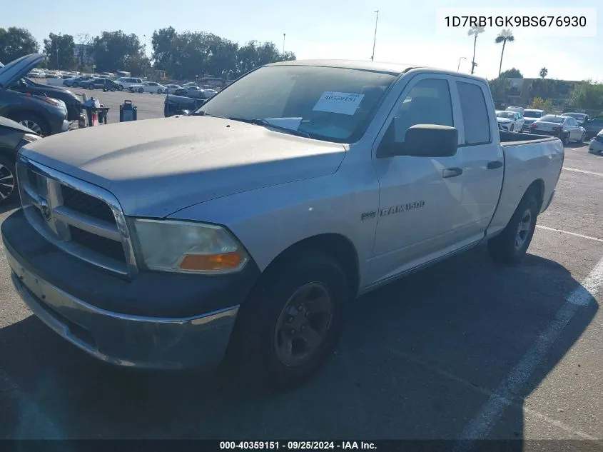 2011 Ram Ram 1500 St VIN: 1D7RB1GK9BS676930 Lot: 40359151