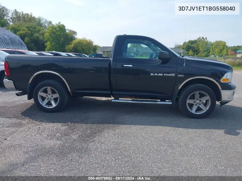 2011 Ram Ram 1500 Slt VIN: 3D7JV1ET1BG558040 Lot: 40379852