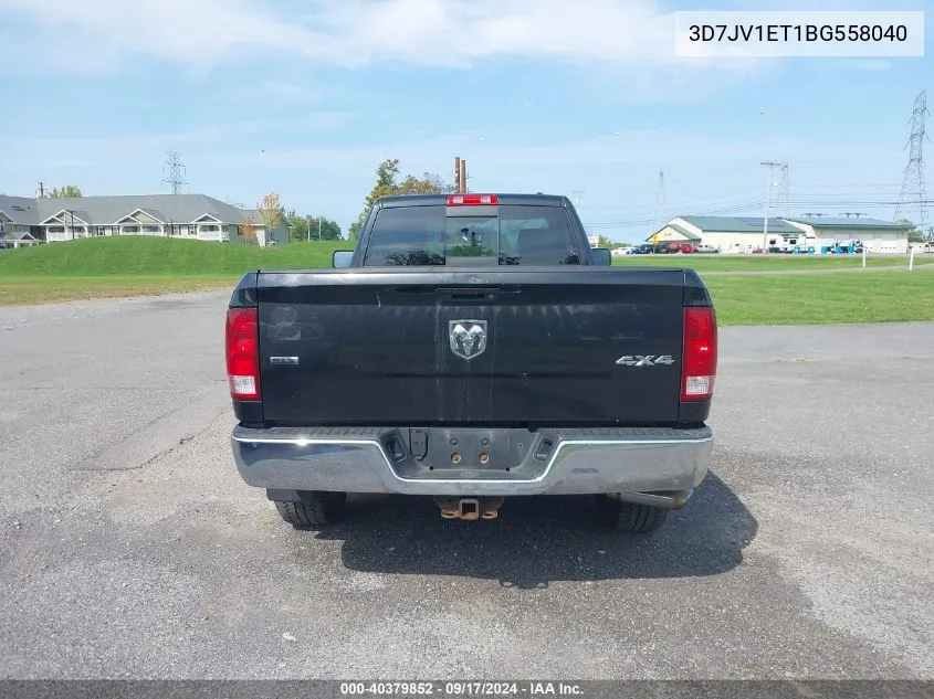 2011 Ram Ram 1500 Slt VIN: 3D7JV1ET1BG558040 Lot: 40379852