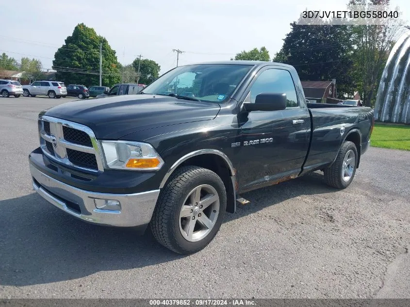 2011 Ram Ram 1500 Slt VIN: 3D7JV1ET1BG558040 Lot: 40379852