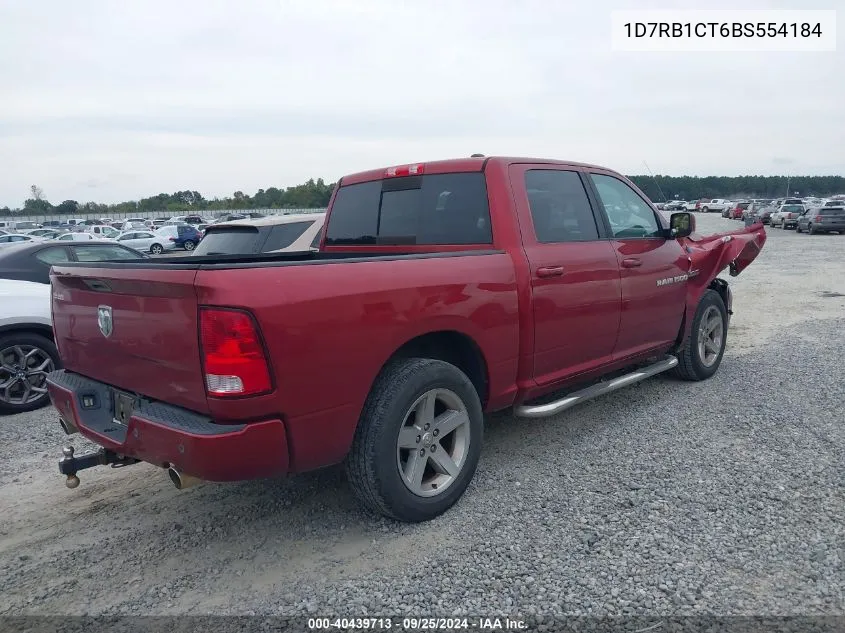 2011 Ram Ram 1500 Sport VIN: 1D7RB1CT6BS554184 Lot: 40439713