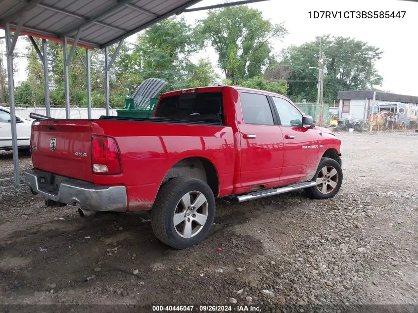 2011 Ram Ram 1500 Slt VIN: 1D7RV1CT3BS585447 Lot: 40446047