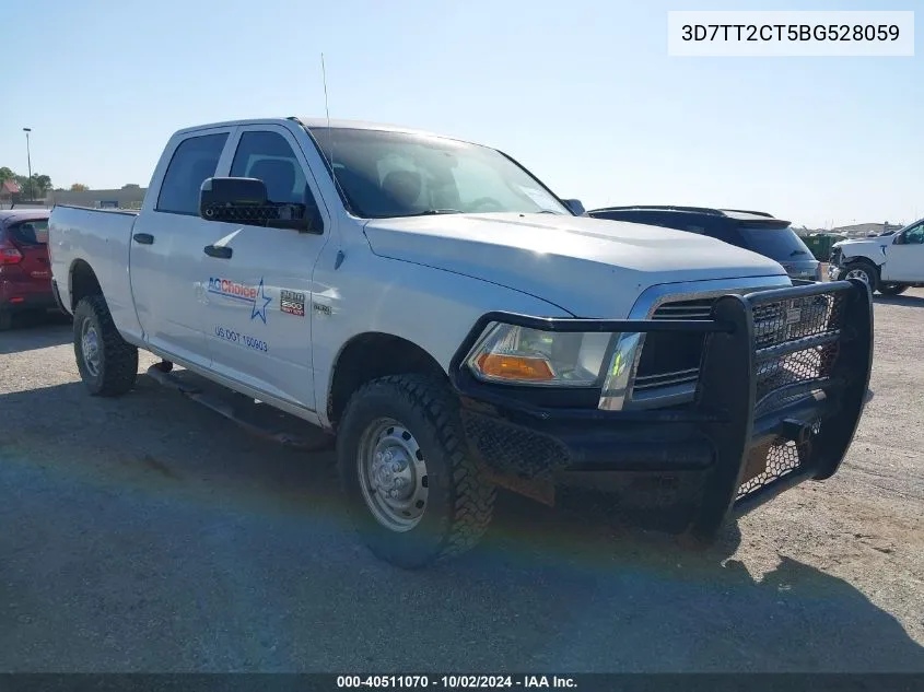 2011 Ram Ram 2500 St VIN: 3D7TT2CT5BG528059 Lot: 40511070