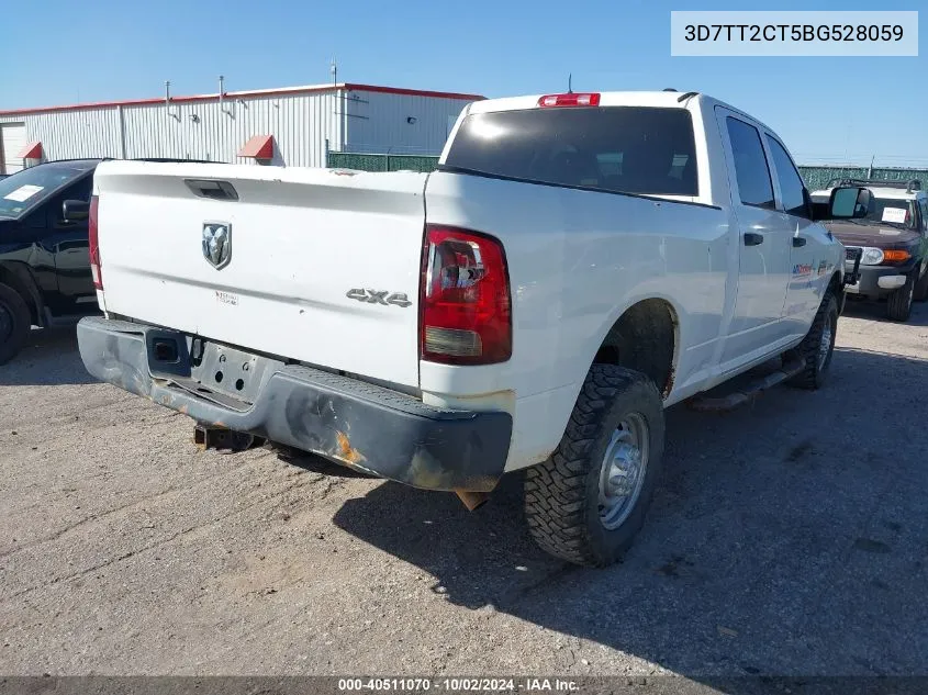 2011 Ram Ram 2500 St VIN: 3D7TT2CT5BG528059 Lot: 40511070