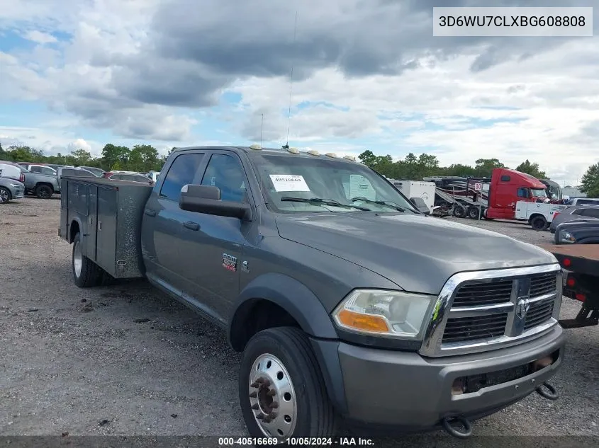 2011 Ram Ram 5500 Hd Chassis St/Slt/Laramie VIN: 3D6WU7CLXBG608808 Lot: 40516669