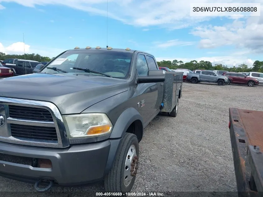 2011 Ram Ram 5500 Hd Chassis St/Slt/Laramie VIN: 3D6WU7CLXBG608808 Lot: 40516669