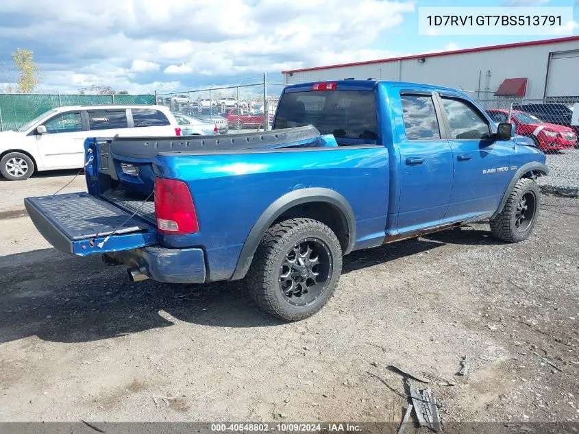 1D7RV1GT7BS513791 2011 Ram Ram 1500 Sport