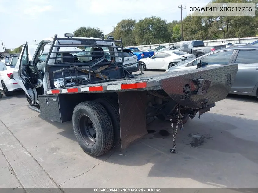 2011 Ram Ram 3500 Hd Chassis St/Slt VIN: 3D6WF4ELXBG617756 Lot: 40604443