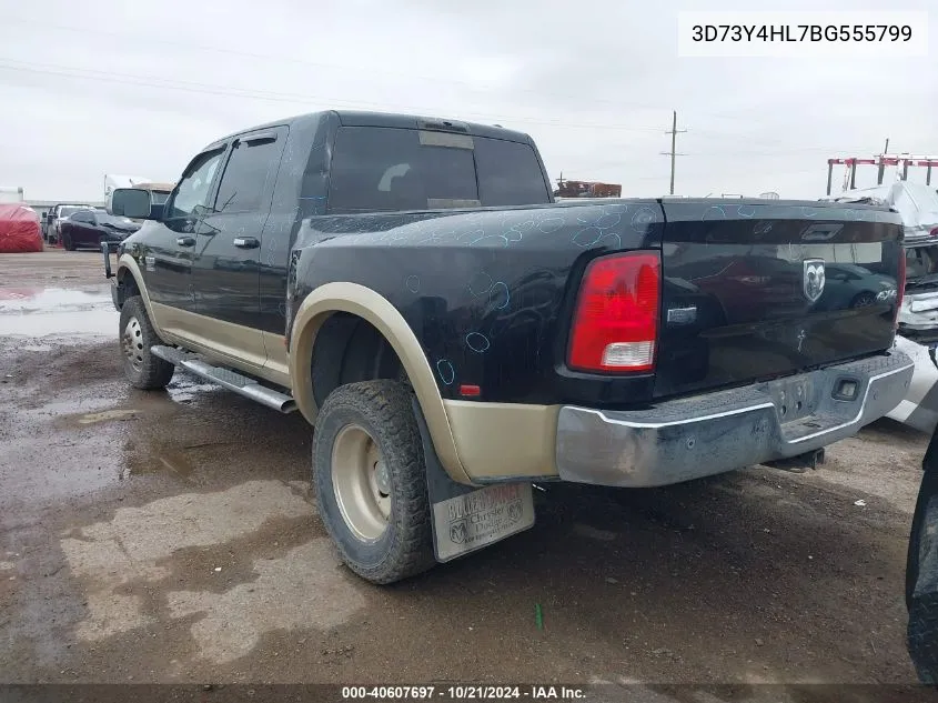 2011 Ram Ram 3500 VIN: 3D73Y4HL7BG555799 Lot: 40607697